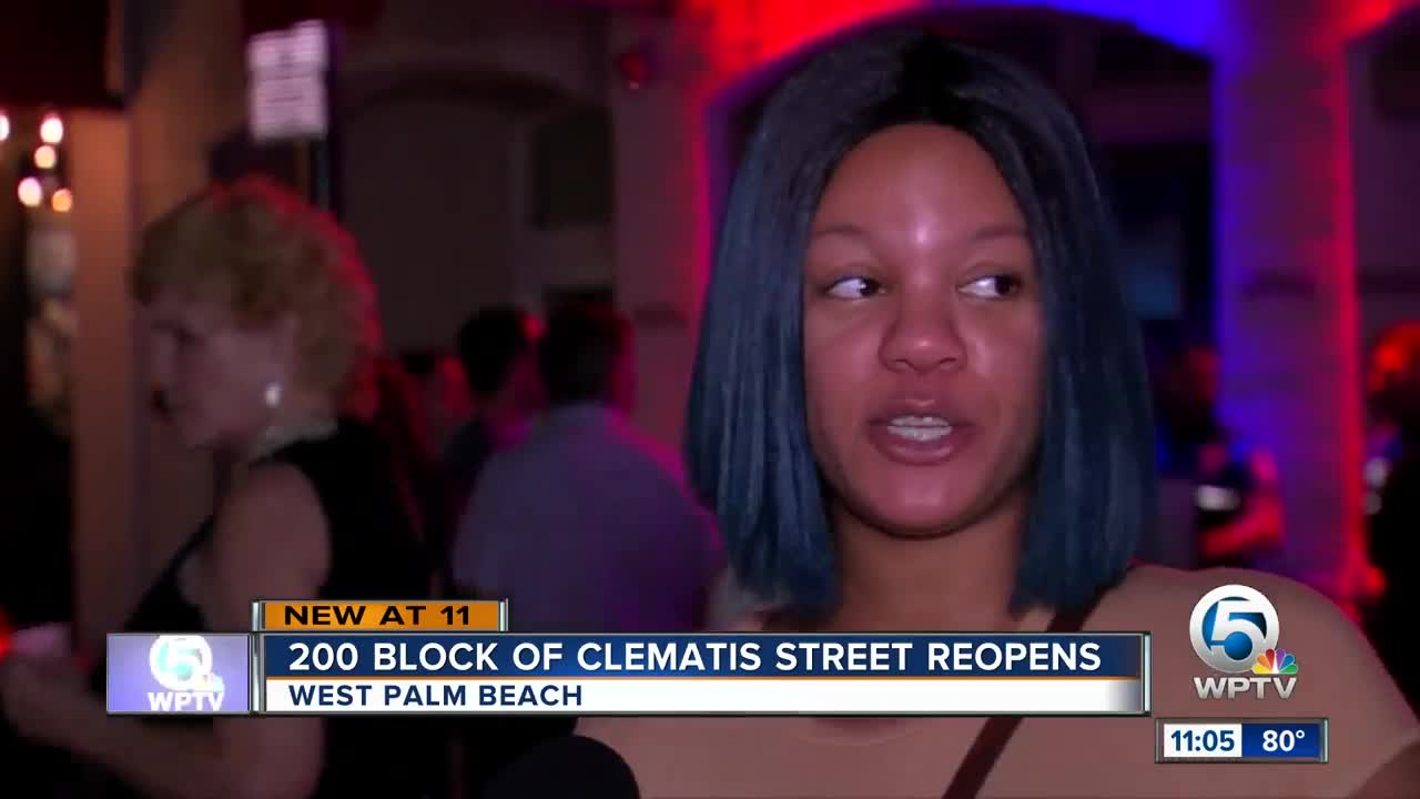 200 block of Clematis Street reopens