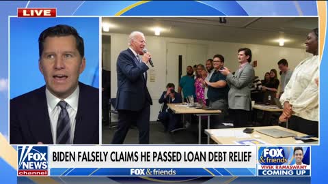 Biden raises eyebrows with false claim on debt relief