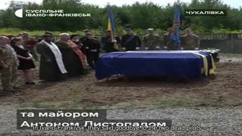 In Ivano-Frankivsk, they said goodbye to the two dead pilots - Colonel Yury Pohorily and Major Anto