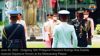 President Duterte Departure Honor