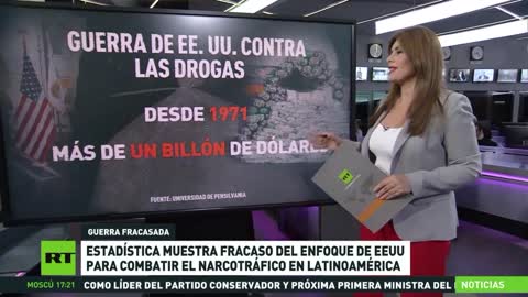 Gli USA falliscono la "guerra alla droga" in America Latina secondo le statistiche.negli ultimi 50 anni non ha ottenuto risultati significativi e anzi ha avuto l'effetto opposto: sempre più Paesi soffrono per il traffico di droga