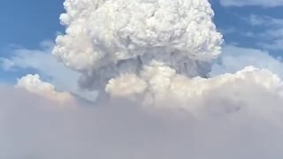 Massive clouds form from Ranch Fire in Azusa, California