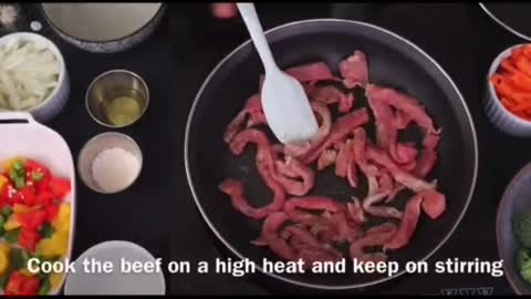 Beef stir fry