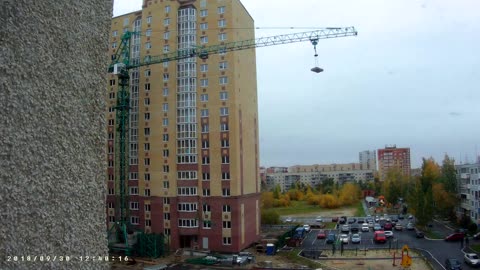 Time lapse yard and crane disassembly
