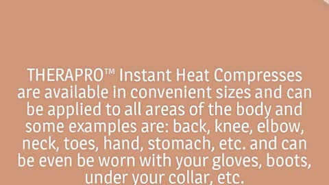 THERAPRO™ INSTANT HEAT COMPRESS