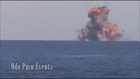 Video Of Moskva Cruiser Hit With Neptune Missile