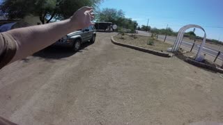 Driveway with Pavers and Green Turf around our Flag Poles! Part 1