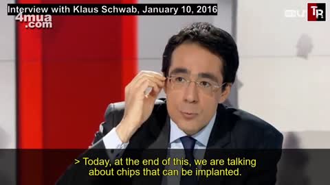 Klaus Schwab -Cấy Ghép Chip Vào Cơ Thể Con Người