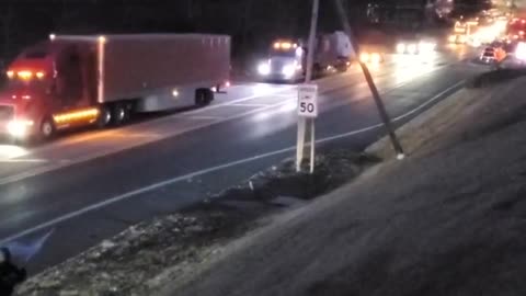 HONK, HOOOOONK | An Endless Wave of Trucks Keeps Coming In Just Outside the D.C. Area Tonight