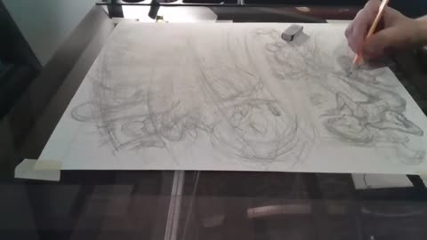 1 minute time lapse: pencil art for page 74