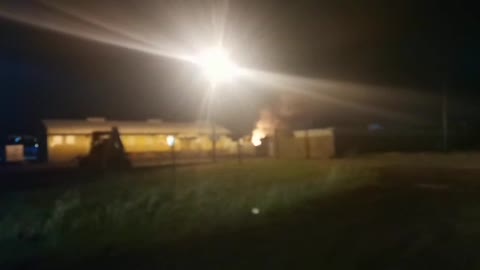 Denel arms factory fire lights up the sky