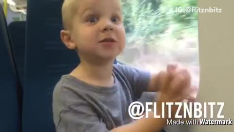 Little boy on metro train tries to say london bridge but instead says london bitch