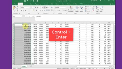 Excel - How to take a random sample using Excel