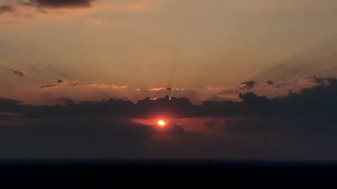 Sunset hyperlapse by DJI mavic 2 zoom