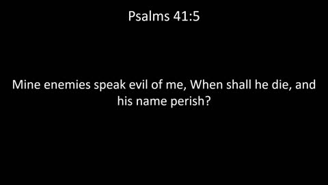 KJV Bible Psalms Chapter 41