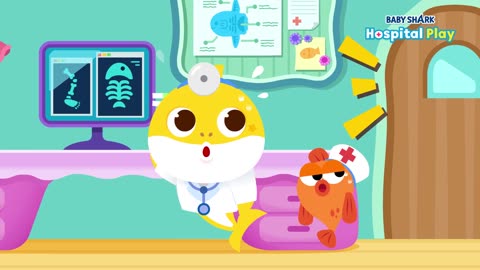 Ouch😣 Dr. Baby Shark, please fix my owie🩺ㅣKids' role-playing gameㅣBaby Shark Hospital Play App