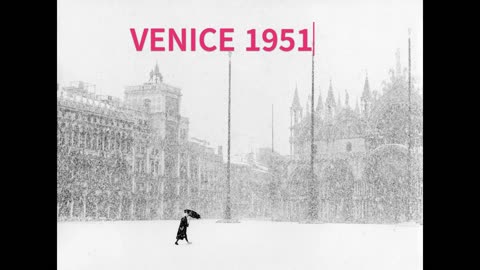 SNOW IN VENICE IN 1951