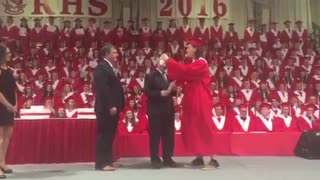 Principal And Student Exchange Goofs On Graduation Day