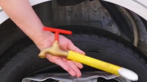 Damaged tire maintenance