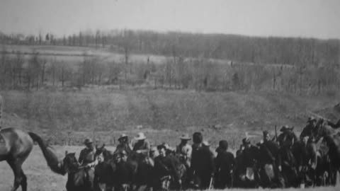 Boers Bringing In British Prisoners (1900 Original Black & White Film)