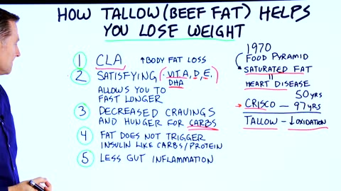 5 Ways Beef Tallow can help you lose weight -Dr Berg