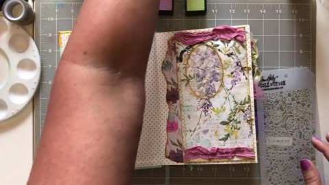 Stenciling and Small Clusters (from Lovely Lavender Wishes)