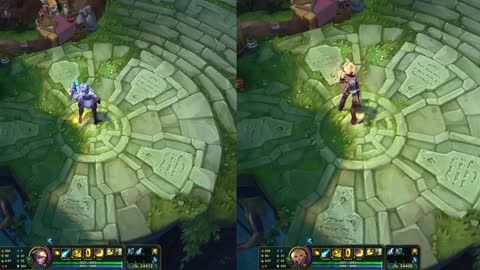 Porcelain Protector Ezreal VS Battle Academia Ezreal ( SKIN COMPARISON )