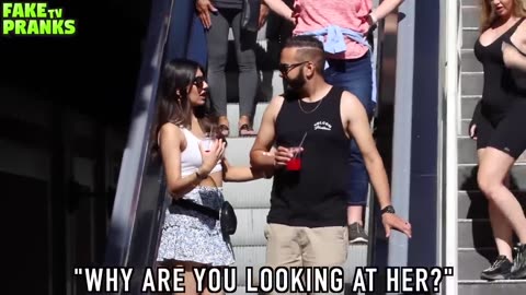 THE BEST ESCALATOR PRANKS!! *COUPLES REACTIONS*