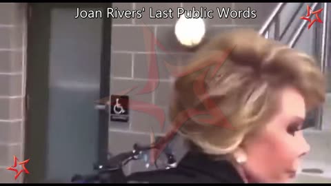 Joan Rivers Last Public Words