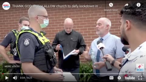 Pastor Open His Church During Melbourne Lockdown
