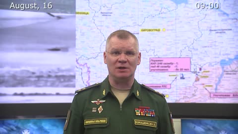 Russian Defence Ministry report 160822 on the progress of the special military operation in Ukraine