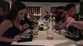 Jon Zherka stream at Brazilian Steak House with Heelmike, Panda and Bambi Kick Stream