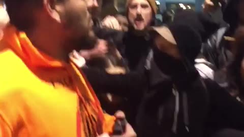 Jan 29 2017 Portland 1.2 Trump Supporters Attacked by far left (One is a known Antifa leader)