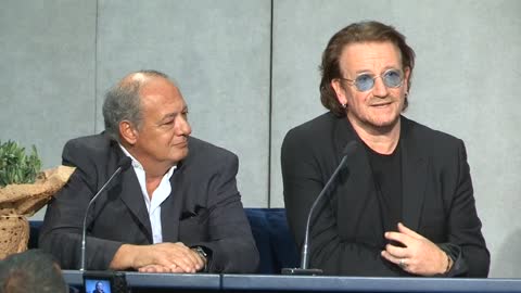 Bono se reunió con el Papa Francisco