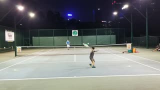 Tennis Practice with Sasha