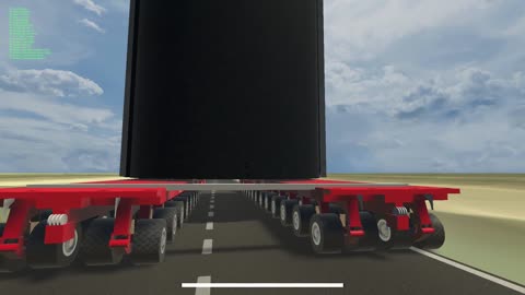 Self Propelled Mobile Transport moving SpaceX Starship to launchpad.