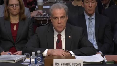 Horowitz Refers To The 'Entire Chain Of Command' Of The FBI