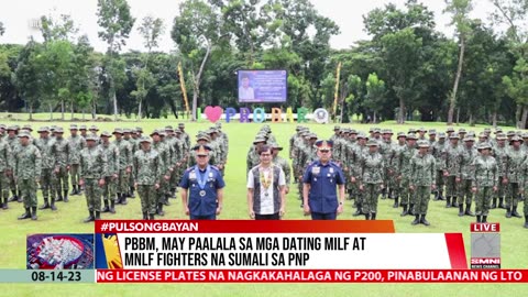 PBBM, may paalala sa mga dating MILF at MNLF fighters na sumali sa PNP