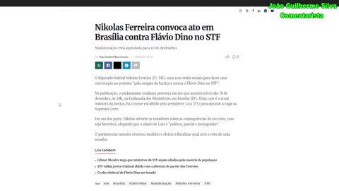 URGENTE!! MEGA MANIFESTAÇÃO EM BRASÍLIA!! PRESSÃO TOTAL...