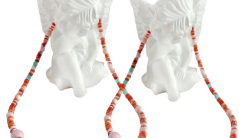 Pink Princess spiny oyster and Orange spiny oyster Amazonite roundle beads handmade necklace