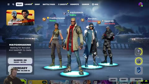 Playing Fortnite with some friends!! came say hey