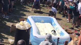 Mayonnaise Belly Flop Contest