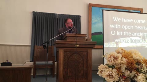 Pastor Gene Miller's sermon at Castleberry Baptist Church on November 5, 2023.