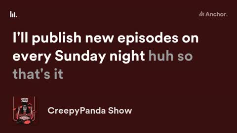 CreepyPanda Show trailer