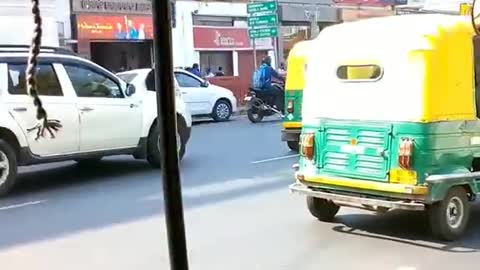 First time I ride an auto rickshaw.