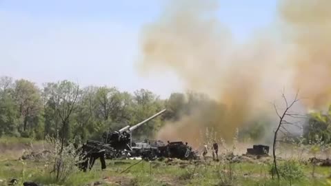 05.05.2022 The work of the Russian super cannon "Malka" in Ukraine