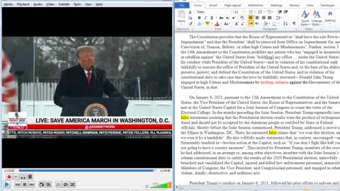 What Trump Said -- step 3: Analyze the Article of Impeachment