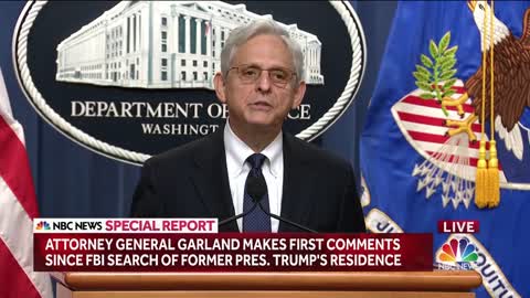 Full Statement: Attorney general Merrick Garland comments on Trump raid