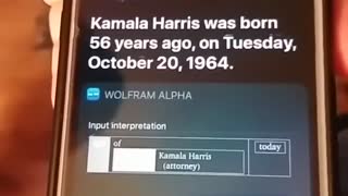 Asking Siri how old the president is on 11/8/20