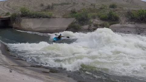 Professional Kayaker Shows Off His Moves In Montrose, Colorado